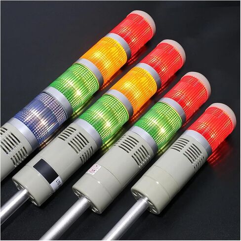 الصناعي متعدد الطبقات سلامة المكدس جانب المنبه معلقة إشارة LED إشارة تحذير ضوء التحذير DC12V 24V AC110V 220V مع الجرس (فلاش ضوء 2 ، AC 220V) in Kuwait