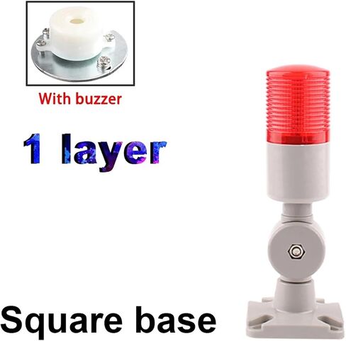 45mm Diameter 24v DC 220v Steady Light LED Signal Tower Light Multi-Layers Stack Alarm Lights Warning for Industrial Machine(1-S YY,24V) in Saudi Arabia