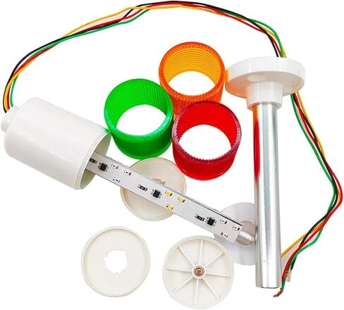 مصباح تحذير متعدد الطبقة ، مصباح اللون ثلاثي ، مؤشر إشارة الماكينة ، ضوء المنارة ، الصوت وإنذار الضوء ، 12/24V 220 فولت (Sound Sound 12-24V) in Kuwait