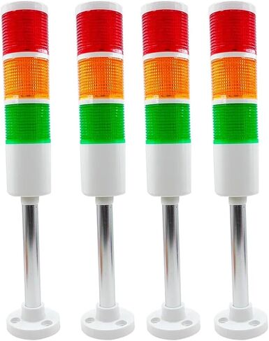 مصباح تحذير متعدد الطبقة ، مصباح اللون ثلاثي ، مؤشر إشارة الماكينة ، ضوء المنارة ، الصوت وإنذار الضوء ، 12/24V 220 فولت (Sound Sound 12-24V) in Kuwait