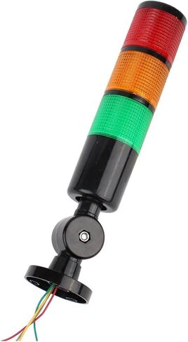 3 طبقات 12V 24V 110V 220V الأخضر الأحمر الصفراء الصناعية الإشارة تحذير ضوء التحذير H50 ضوء مؤشر ضوء (ضوء ثابت 220 فولت) in Saudi Arabia