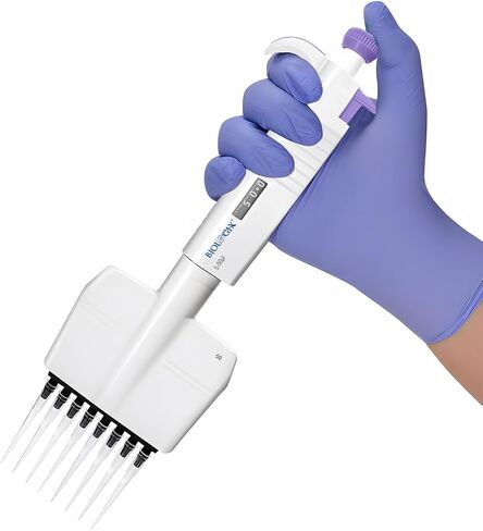 ماصة متعددة القنوات 8 قنوات ، نطاق حجم micropette pipettor من 50-300 ul ، زيادات من 5 ul ، micropipette عالية الدقة قابلة للتعديل للمختبر ، حالة 1 in Saudi Arabia