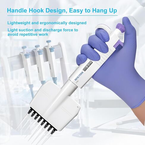 ماصة متعددة القنوات 8 قنوات ، نطاق حجم micropette pipettor من 50-300 ul ، زيادات من 5 ul ، micropipette عالية الدقة قابلة للتعديل للمختبر ، حالة 1 in Saudi Arabia