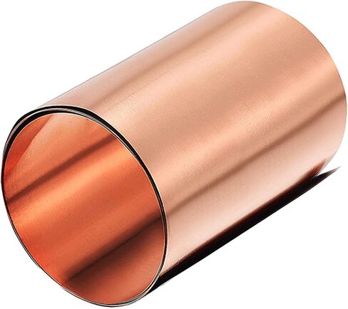 Brass Sheet,Brass Sheet roll, 1 Meter T2 Thickness 0.1Mm Width 120-400Mm Copper Strip Suitable for Architectural Decoration and Industry,(0.1x120x1000mm) in Saudi Arabia