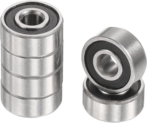 UXCELL 8PCS R12-2RS محامل كرات الأخدود العميقة 3/4 "ID x 1-5/8" "OD X 7/16" ارتفاع محامل مصغرة مزدوجة المعادن محمية كروم الصلب Z2 المحمل للآلات الهندسية ، ABEC3 in Saudi Arabia