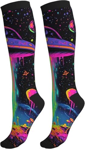 Compression Socks Knee High Supports Socks For Women Men Athletic Running Travel Nurses in Kuwait