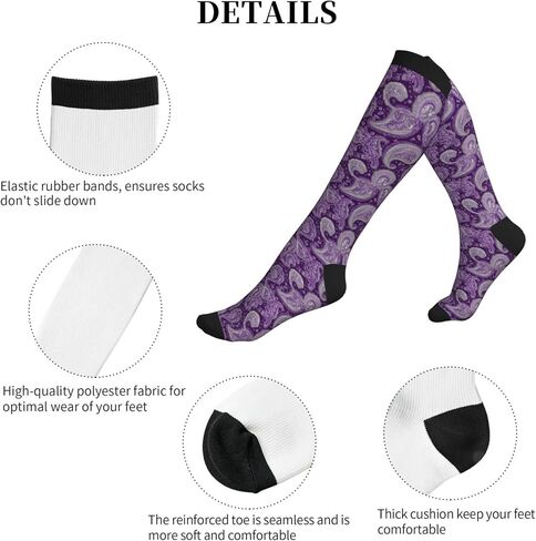 Compression Socks Knee High Supports Socks For Women Men Athletic Running Travel Nurses in Kuwait