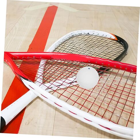 TOYANDONA 2pcs Rubber Squash Training Ball Elastic Bouncing Balls for Beginners and Athletes for Indoor and Outdoor Use Hand Eye Coordination and Enhance Practice Skills in Saudi Arabia