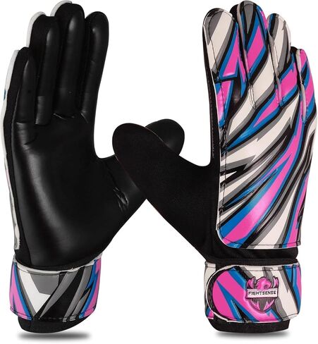قفازات حارس مرمى FightSense لكرة القدم للأطفال الأولاد الشباب ، قفازات حارس مرمى كرة القدم ، نخيل اللاتكس 4 مم ، تنفس ، قبضة قوية مضادة للانزلاق ، حماية مزدوجة الرسغ ، قفازات كرة القدم الصغار للأطفال من 6 إلى 15 in Kuwait