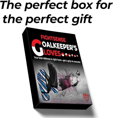 قفازات حارس مرمى FightSense لكرة القدم للأطفال الأولاد الشباب ، قفازات حارس مرمى كرة القدم ، نخيل اللاتكس 4 مم ، تنفس ، قبضة قوية مضادة للانزلاق ، حماية مزدوجة الرسغ ، قفازات كرة القدم الصغار للأطفال من 6 إلى 15 in Kuwait