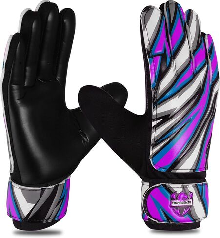 FIGHTSENSE Soccer Goalie Gloves for Kids Youth Boys,Football Goalkeeper Gloves,4mm Latex Palm,Breathable,Anti-Slip Strong Grip,Double Wrist Protection,Kids Junior Soccer Gloves for Kids 6-15 in Saudi Arabia