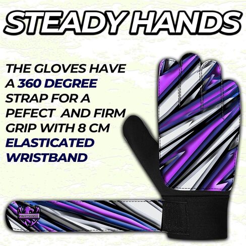 FIGHTSENSE Soccer Goalie Gloves for Kids Youth Boys,Football Goalkeeper Gloves,4mm Latex Palm,Breathable,Anti-Slip Strong Grip,Double Wrist Protection,Kids Junior Soccer Gloves for Kids 6-15 in Saudi Arabia