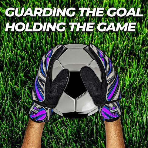 FIGHTSENSE Soccer Goalie Gloves for Kids Youth Boys,Football Goalkeeper Gloves,4mm Latex Palm,Breathable,Anti-Slip Strong Grip,Double Wrist Protection,Kids Junior Soccer Gloves for Kids 6-15 in Saudi Arabia