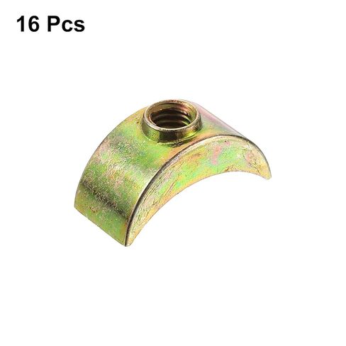 uxcell 16pcs M6 Half Moon Nuts Washers, Zinc Alloy External Thread Lock Washer, Spacer Connector Hardware Fittings, Bronze in Saudi Arabia