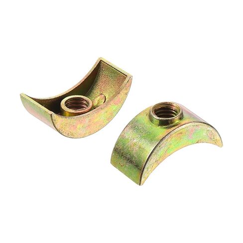 uxcell 16pcs M6 Half Moon Nuts Washers, Zinc Alloy External Thread Lock Washer, Spacer Connector Hardware Fittings, Bronze in Saudi Arabia