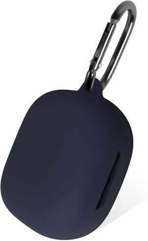 Geiomoo Silicone Case for SHOKZ OpenFit 2, Soft Flexible Scratch Resistant Protective Cover with Carabiner (Black) in Saudi Arabia