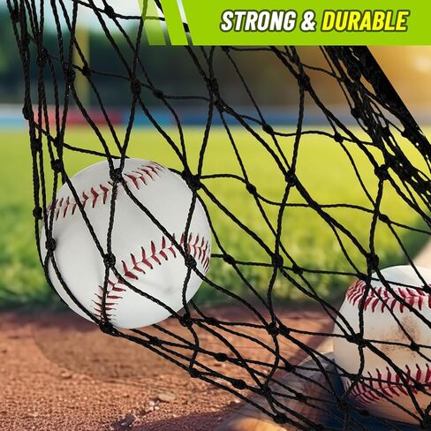 Soulchen L Screen Baseball Pitching Net 7 × 5 أقدام واقي من الجسم الشاشة سلامة القفص لقيادة الخط الفائق في إطار الصلب الثقيل ، الأسود in Kuwait