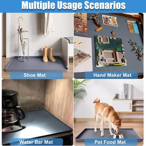 Slushie Machine Mat Margarita Machine Silicone Mat, Table Mat for Ninja Frozen Drink Maker, Slushy Machine Tray Cocktail Machine Soft Silicone Drip Pan, Non-Slip Waterproof Slush Pad 23.6''x19.7'' in Kuwait