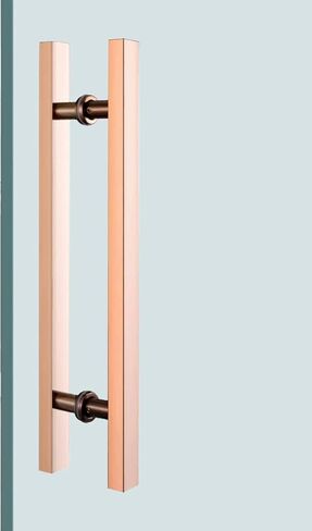Door Handle Square Commercial Glass Door Handle,Heavy Duty Exterior Barn Door Handles,Office Door Handle Push Pull Shop Entry Door Handle/Black/50Cm*30Cm in Saudi Arabia