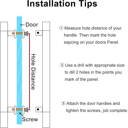 Sliding Door Handle Push Pull Door Handles, Bathroom Lobby Warehouse, Ergonomical Square Doors Handle Hardware, Stainless Steel Commercial Door Handle in Saudi Arabia