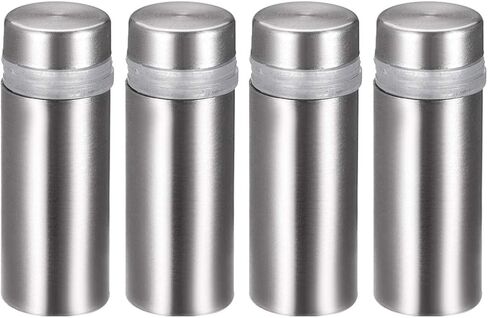 uxcell 1/2 Dia x 1-1/4"(12x33mm) Standoff Screws Wall Mount Sign Holders Acrylic Glass Nails 4pcs in Saudi Arabia