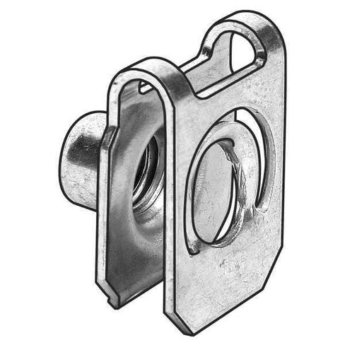 الجوز الربيعي ، M10-1.50 ، شكل U ، الصلب ، غير متدرج ، إنهاء الفوسفات ، 25 PK in Kuwait