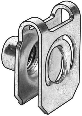 Spring Nut, M8-1.25, U Shape, Steel, Not Graded, Phosphate Finish, 25 PK in Saudi Arabia