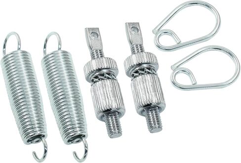 Zorfeter 2 Sets Bass Drum Pedal Spring Tension Assembly, Stainless Steel Kick Drum Pedal Foot Pedal Spring Assembly, Percussion Hardware Components in Saudi Arabia