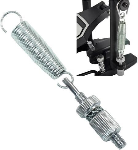 Zorfeter 2 Sets Bass Drum Pedal Spring Tension Assembly, Stainless Steel Kick Drum Pedal Foot Pedal Spring Assembly, Percussion Hardware Components in Saudi Arabia
