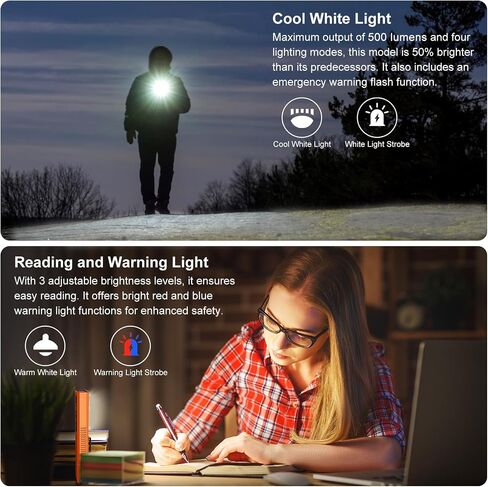 5-in-1 EDC Flat Flashlight 1000LM, Green Pointer UV Light Red Strobe Comb | Aluminum Alloy Handheld Flashlights, Waterproof Pocket Clip Slim Magnetic Handheld Flashlight USB-C Rechargeable in Kuwait