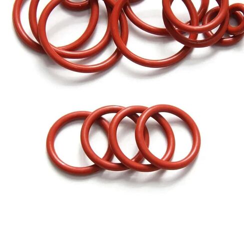 20 Pcs Vmq O Ring Seal, 3mmx46mmx52mm, Red Rubber Gasket(3mmx42mmx48mm) in Kuwait