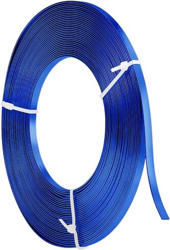 NBEADS 32.8 Feet Aluminum Wire, 5mm Wide Flat Craft Wire for Jewelry Making, DIY Sculpture, Bezel and Art Crafts, Green in Saudi Arabia