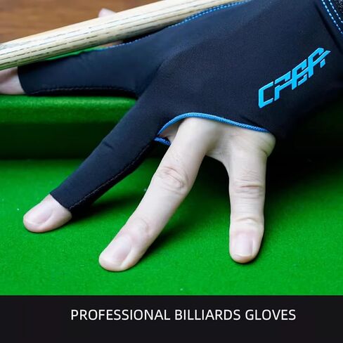 CPBA Billiards Glove 3 Finger Pool Glove من أجل اليد اليسرى ، مخيط مزدوج متين ، SNOOKER CUE SPORT GLOVE أحجام شعبية للرجال والنساء in Kuwait