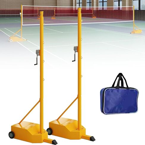 Volleyball Poles Net, Badminton Set, Portable Stand, for Court Training and Outdoor Sports in Saudi Arabia