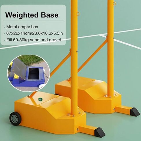 Volleyball Poles Net, Badminton Set, Portable Stand, for Court Training and Outdoor Sports in Saudi Arabia