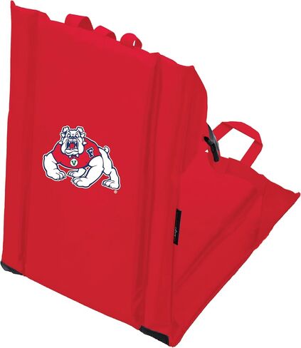 العلامات التجارية الشعار NCAA مقعد ملعب قابل للطي محمول مع دعم الظهر - 16 "× 14.5" منطقة الجلوس ، وحجم واحد ، ولون الفريق ، ومثالي للأحداث في الهواء الطلق والرياضية in Saudi Arabia