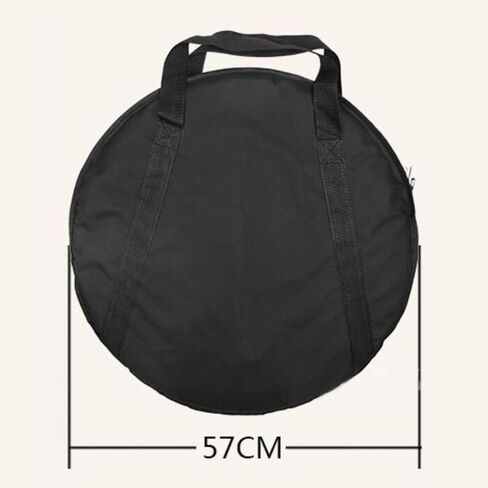 Cymbal Gig Bag,Drum Cymbal Bag,Fits up to 22"" Diameter,Cymbal Carrying Bag,Round Storage Bag for Drum Cymbals and Accessories, 57cm, Black, 78024729176404248 in Saudi Arabia