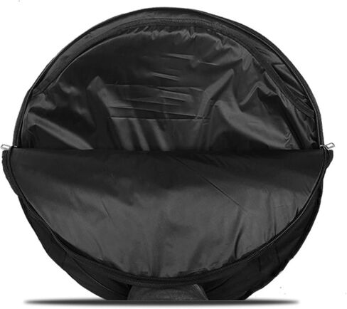 Cymbal Gig Bag,Drum Cymbal Bag,Fits up to 22"" Diameter,Cymbal Carrying Bag,Round Storage Bag for Drum Cymbals and Accessories, 57cm, Black, 78024729176404248 in Saudi Arabia
