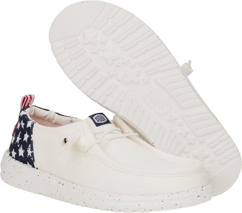 HEYDUDE Wendy Funk Americana Stars American Flag Size 10, Women’s Shoes, Women’s Slip-on Loafers, Comfortable & Light-Weight in Saudi Arabia