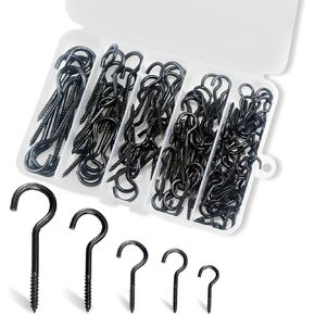 125 PCS سقف السقف للنباتات المعلقة - 5 أحجام السنانير المسمار Hight Duty ، DIY السنانير الشنق in Kuwait