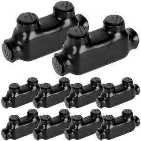 10 PCS موصلات سلك معزولة سوداء في الخط الموصل 2 منفذ موصل متعدد الكابلات ثنائي الجوانب شبيهة الكبلات توصيلات طرفية للطاقة الكهربائية (نطاق 2-14 سلك) in Kuwait