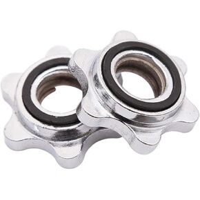 2 PCS طوق الحديد ، القطر الداخلي 2.4 سم Dummbell Hex Nut Barbell Lock Quick Lock وإصداره لتدريب اللياقة البدنية لرفع الأثقال in Kuwait