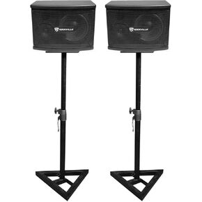 Rockville (2) KPS65 6.5" 2-Way 400 Watt Karaoke/Pro Speakers+Adjustable Stands in Kuwait