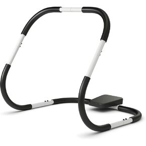 Gymax AB Cruncher ، مدرب في البطن يجلس أسطوانة مساعد مع مسند رأس مبطن ، آلة تدريب على ممارسة اللياقة البدنية للعضلات الأساسية ، Home Gym Portable AB Mat Trainer (Black) in Kuwait