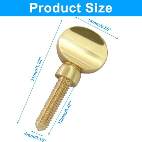 Piutouyar 2 Pcs Sax Neck Screw, Gold Tightening Attach Screw Musical Instrument Replacement Parts for Saxophone Clarinet in Saudi Arabia