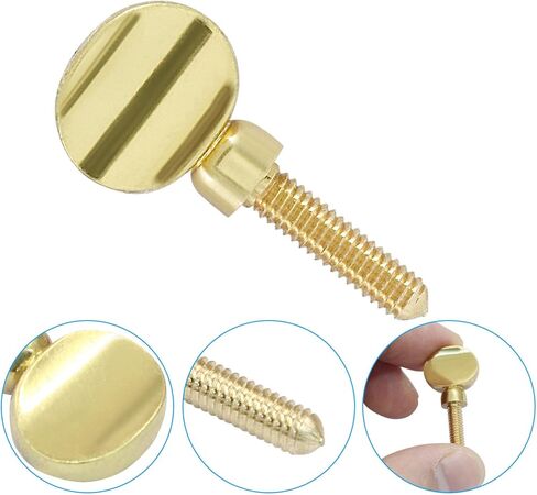 Piutouyar 2 Pcs Sax Neck Screw, Gold Tightening Attach Screw Musical Instrument Replacement Parts for Saxophone Clarinet in Saudi Arabia