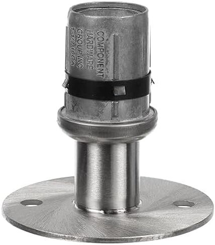 1.5" OD Adjustable Flanged Foot Insert with Mounting Holes - Replacement Equipment and Appliance Leg and Foot Inserts (4) in Saudi Arabia