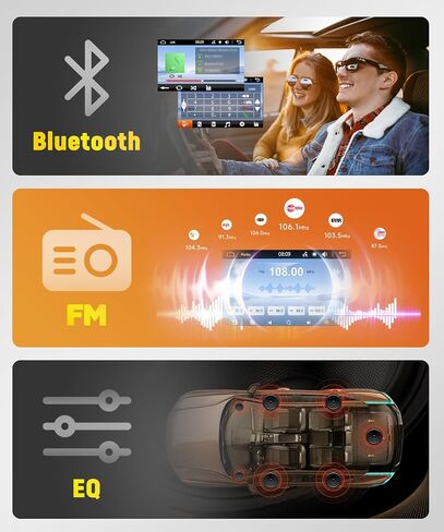 Single Din Car Stereo Wireless Carplay Touchnes Android Auto ، Rimoody 7 Inch Flip Out Car Radio 1 DIN مع Bluetooth FM Radio Mirror Link دعم TF/USB + in Kuwait