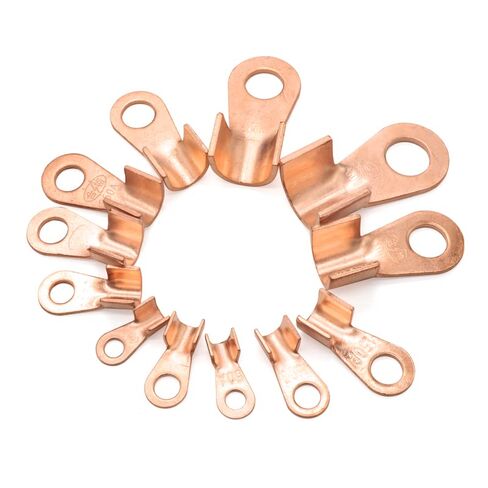1/5pcs OT type 100a 150a 200a 250a 300a 400a 500a terminal red copper lugs crimp cable cable end cable contract (اللون: 1pcs ، الحجم: OT-250a) in Saudi Arabia