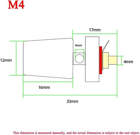 Black+Red/Set Wire Bost Post Post Thread Screw M4 M5 M6 M8 M10 بطارية مشابك لحام العاكس محطة توصيل محطة توصيل محطة توصيل الطاقة (اللون: M10 النحاس ، الحجم: 2pcs (1 أحمر 1 أسود)) in Saudi Arabia